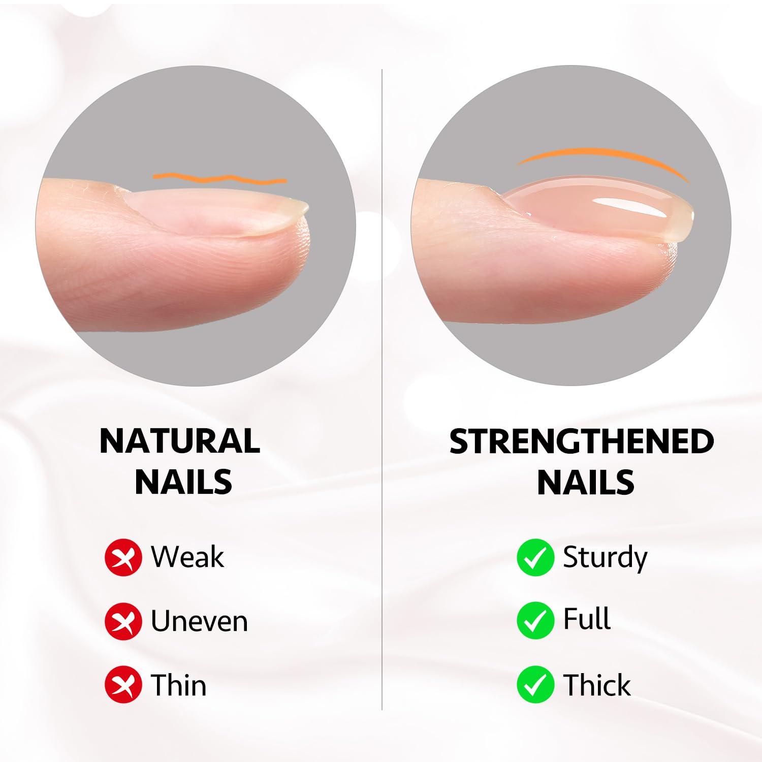 GAOY milky-white pink nude swatch highlighting natural-looking extension options