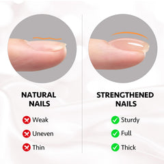 GAOY milky-white pink nude swatch highlighting natural-looking extension options
