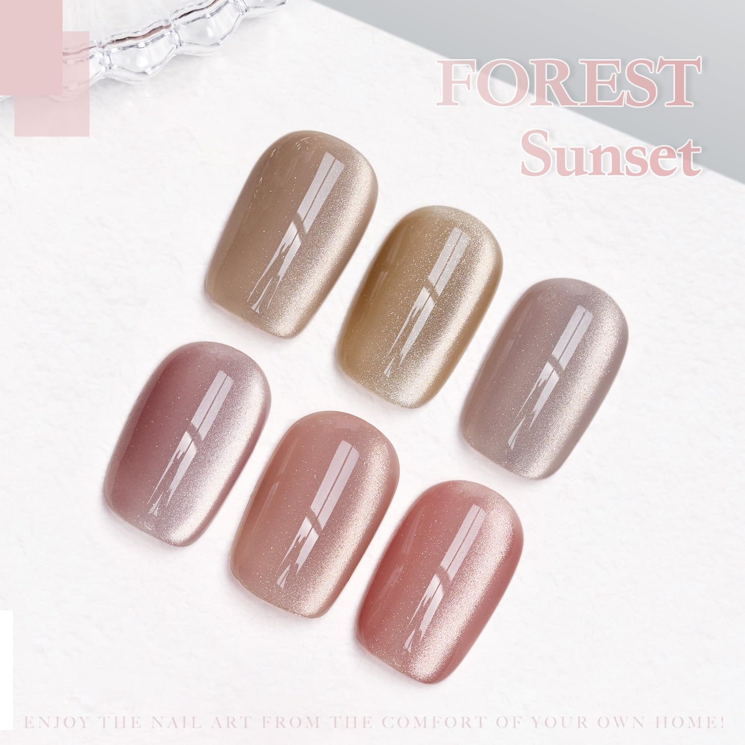 GAOY nail-art at-home setup with six colors inspires creative DIY manicures.
