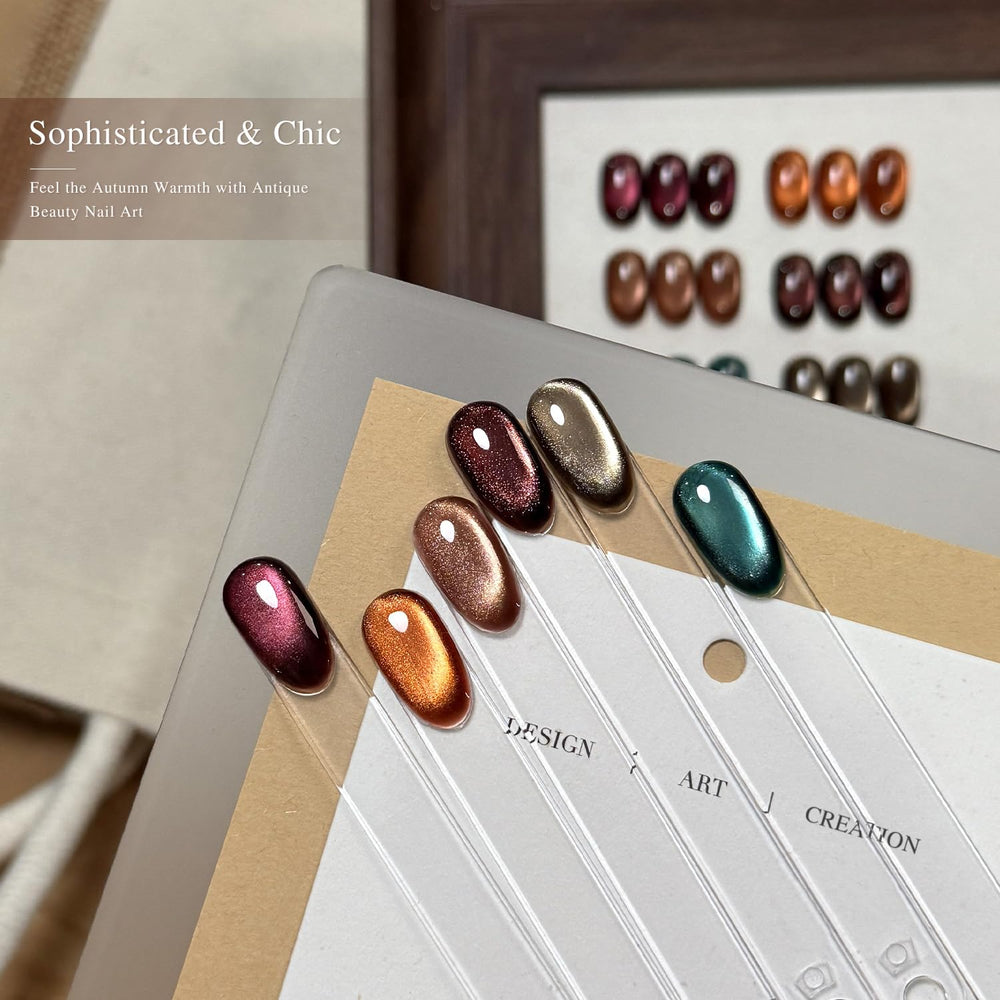 GAOY nail polish colors brown green purple gold for versatile looks