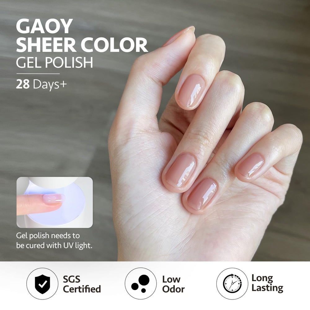 GAOY set includes brush and cuticle trimmer for smooth application and easy cleanup