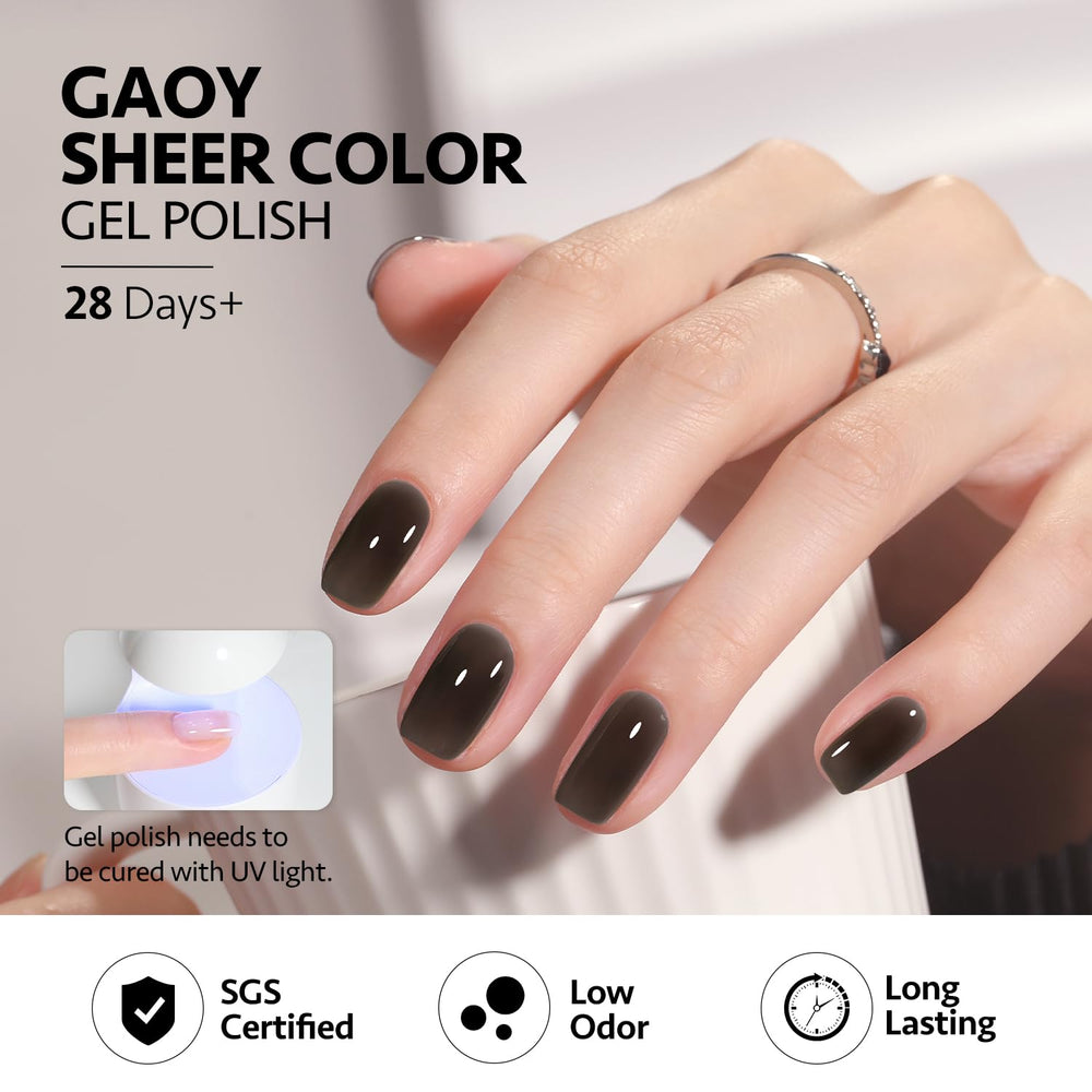 GAOY nail bed buff before applying polish for better adhesion