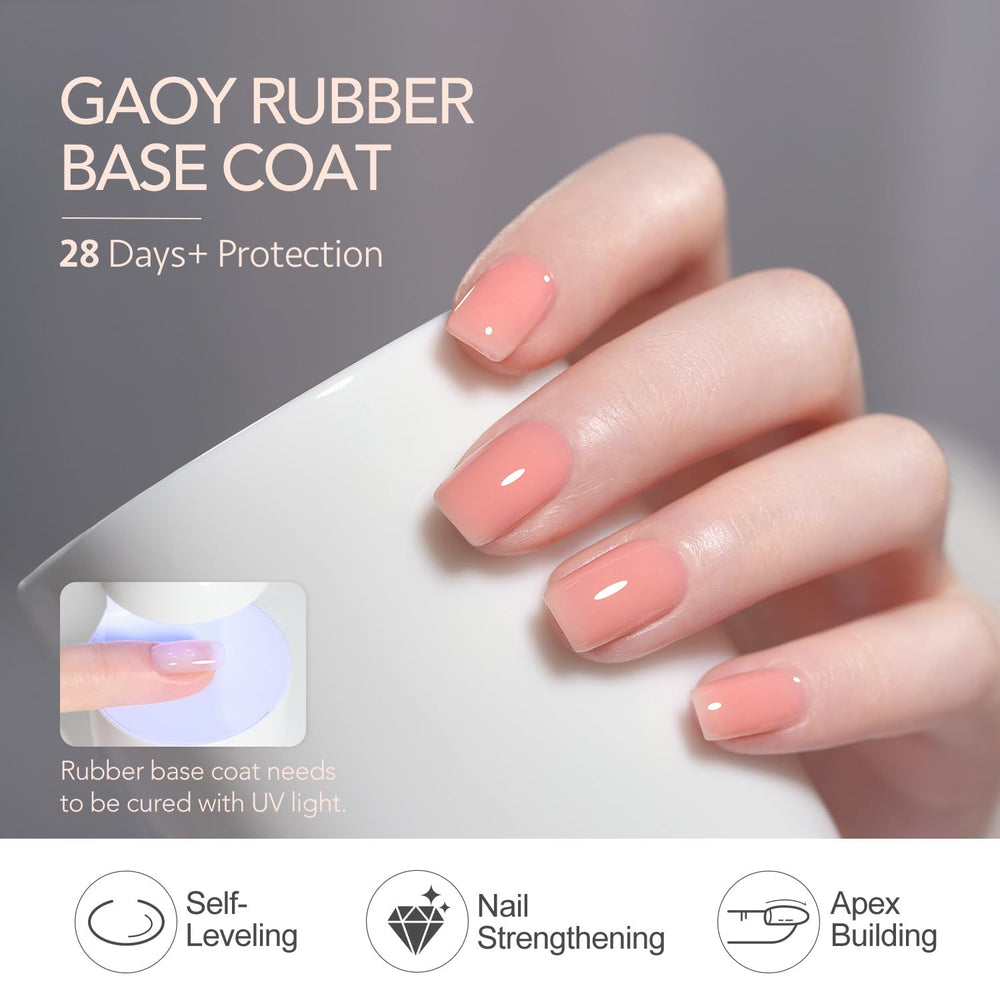 GAOY nail prep buff image demonstrates pre-manicure buff for better adhesion.