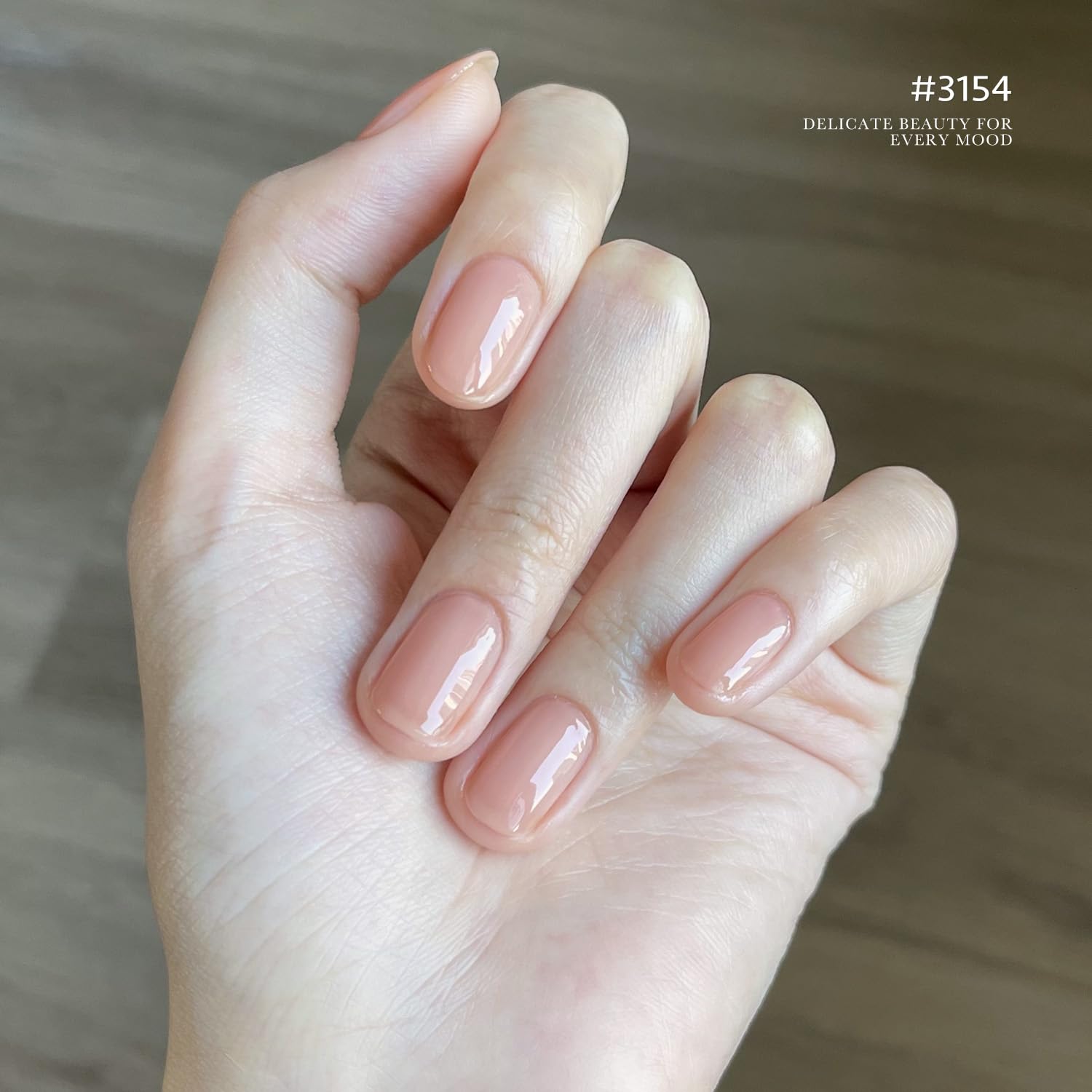 GAOY Nude Jelly Gel Polish UV LED cure for quick dry