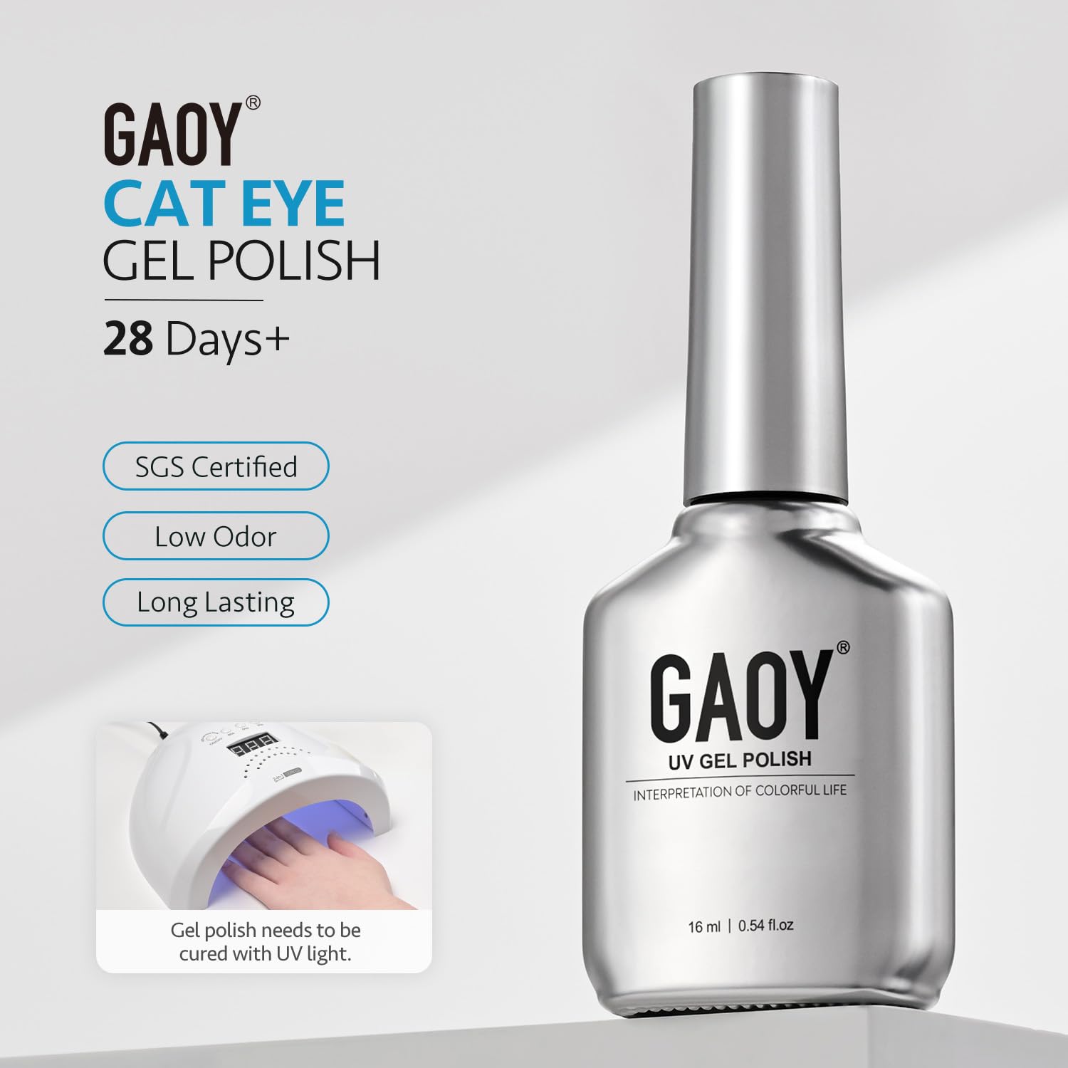 GAOY Ocean Mirage packaging with 16ml gel and magnet set