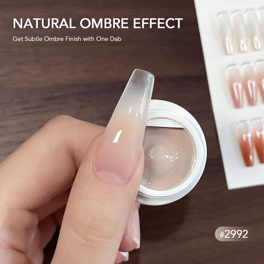GAOY ombre gel kit with cuticle tool and foil pads supports precise, salon-like results.