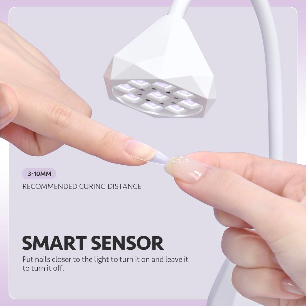 GAOY Omin-Cure Nail Lamp smart sensor auto-activates during curing sessions