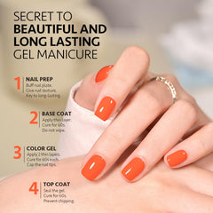 GAOY gel nails under UV lamp cure in 60 seconds for quick dry