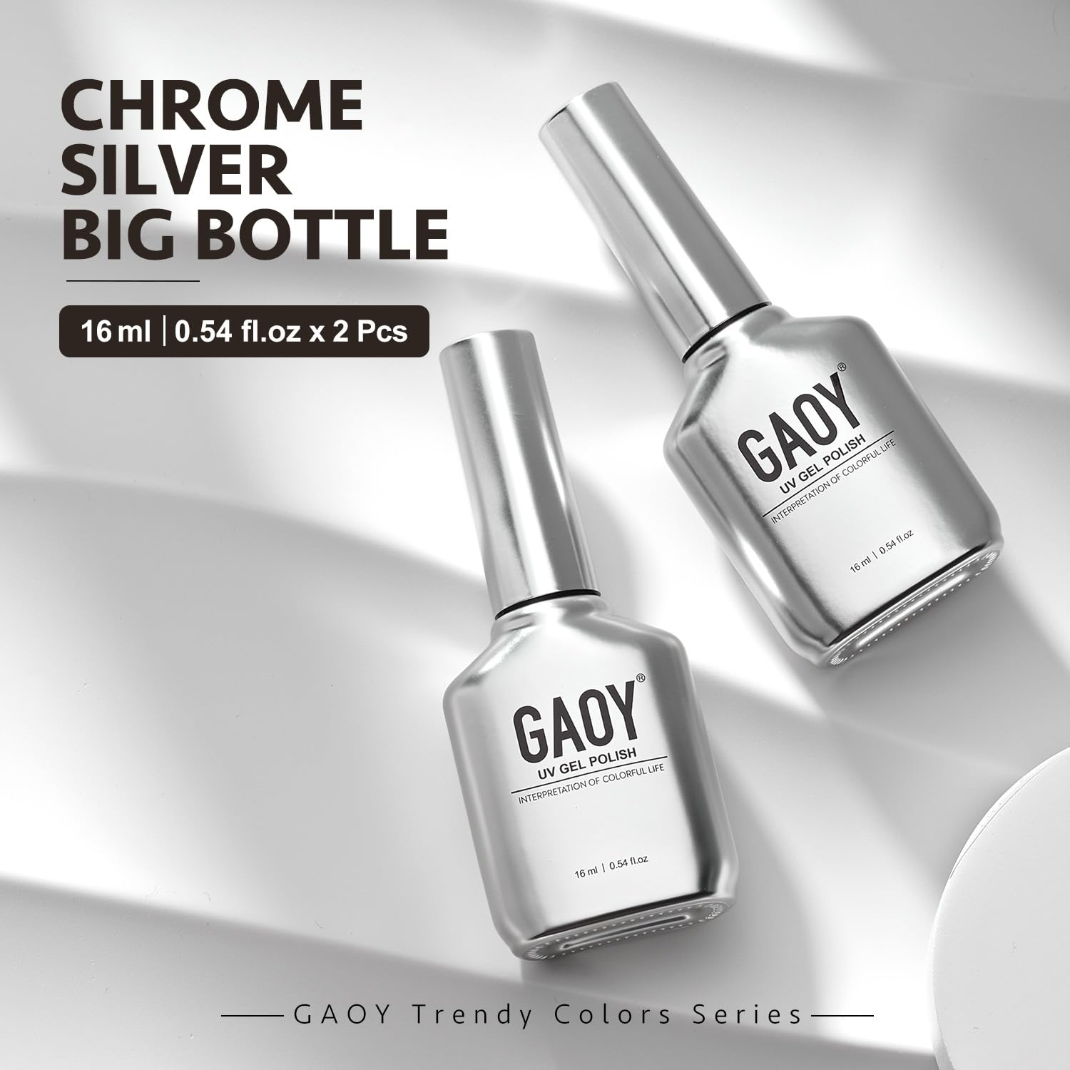 GAOY packaging shows two-color DIY gel kit for home nails