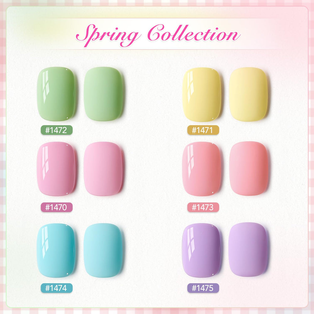 GAOY Pastel gel nail polish green bottle keeps nails vibrant through routines