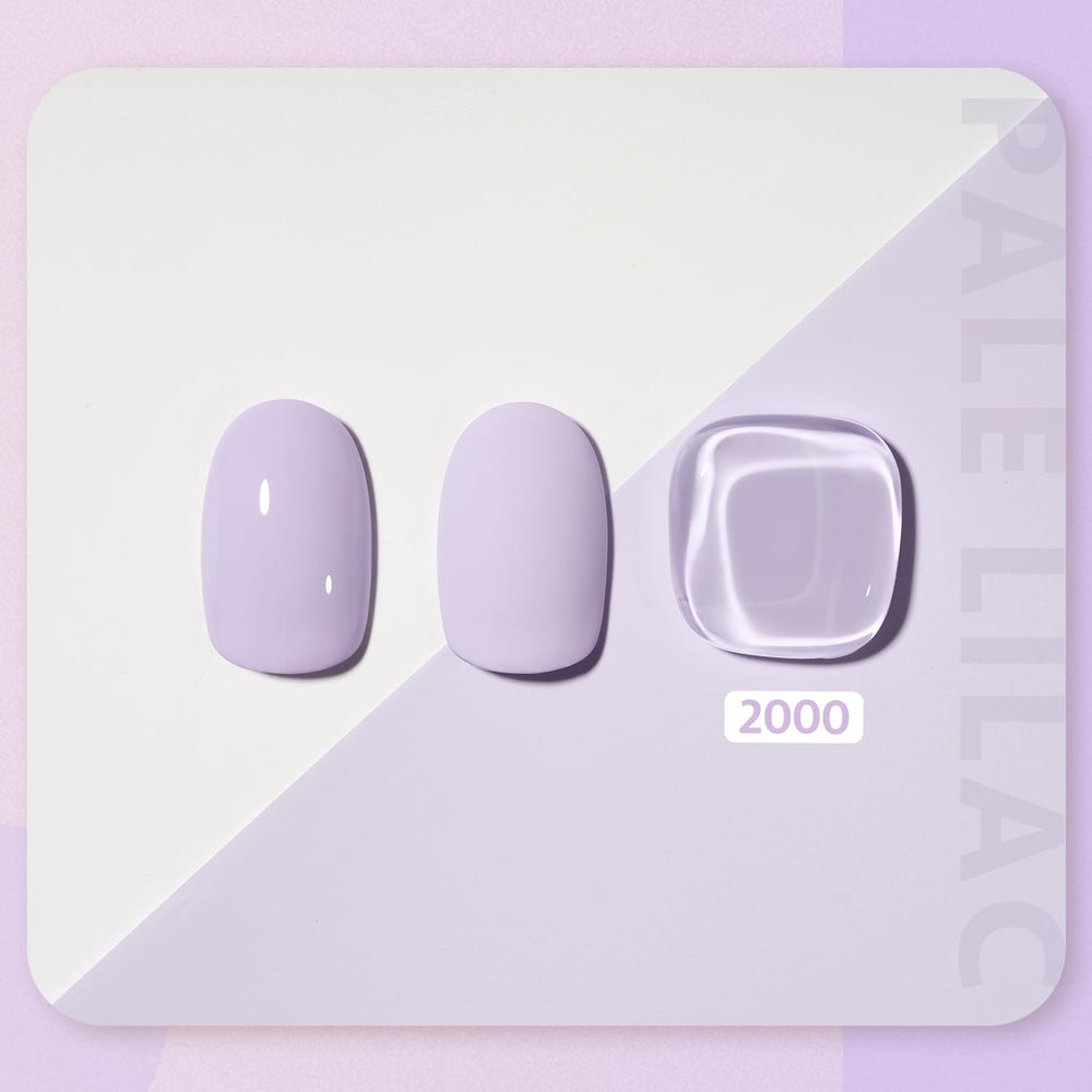 GAOY gel polish brush-stroke reveals soft lilac tone ideal for subtle nail art.