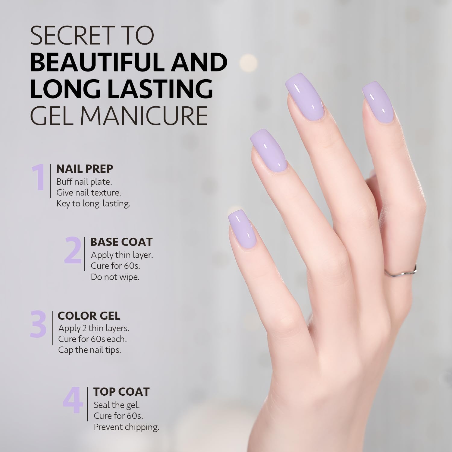 GAOY 16ml bottle packaging highlights value and convenient at-home nail practice.