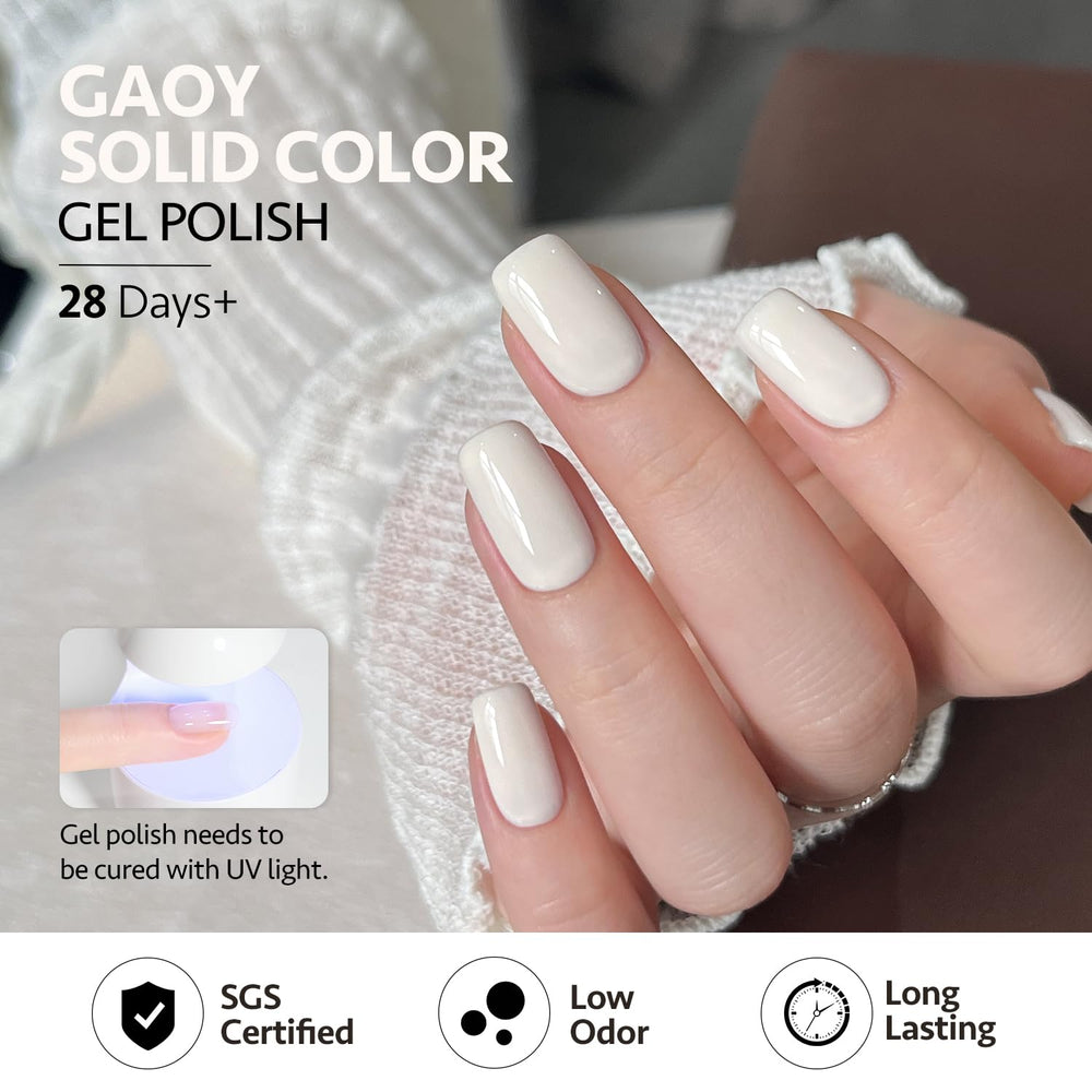 GAOY Pastel Spring UV curing shot showing 60-second dry time