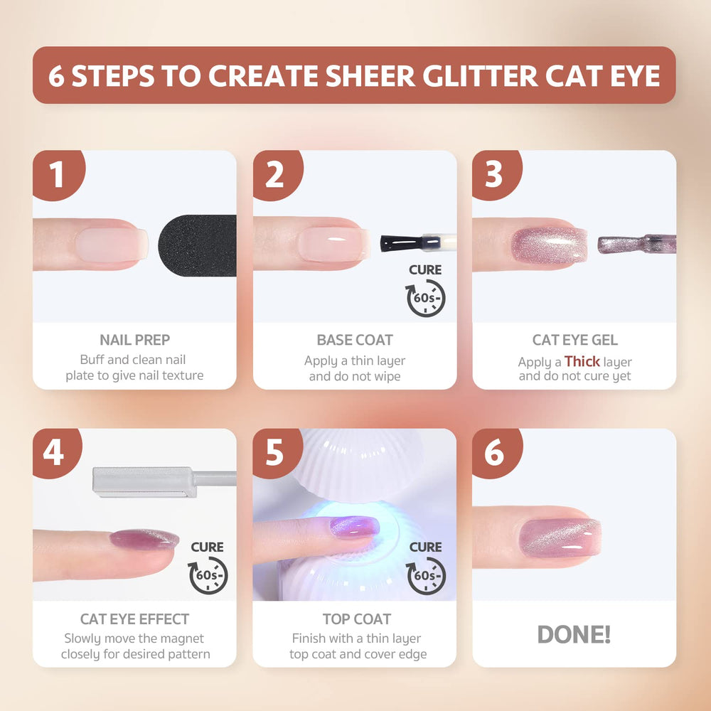 GAOY Pink Ocean gel-nail-polish-3 delivers holo shimmer under light.
