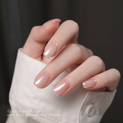 GAOY polvo de uñas con efecto espejo, acabado blanco perla para decoraciones.