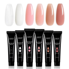 GAOY Poly Gel Set offers six nude-pink shades for long-lasting at-home manicures.