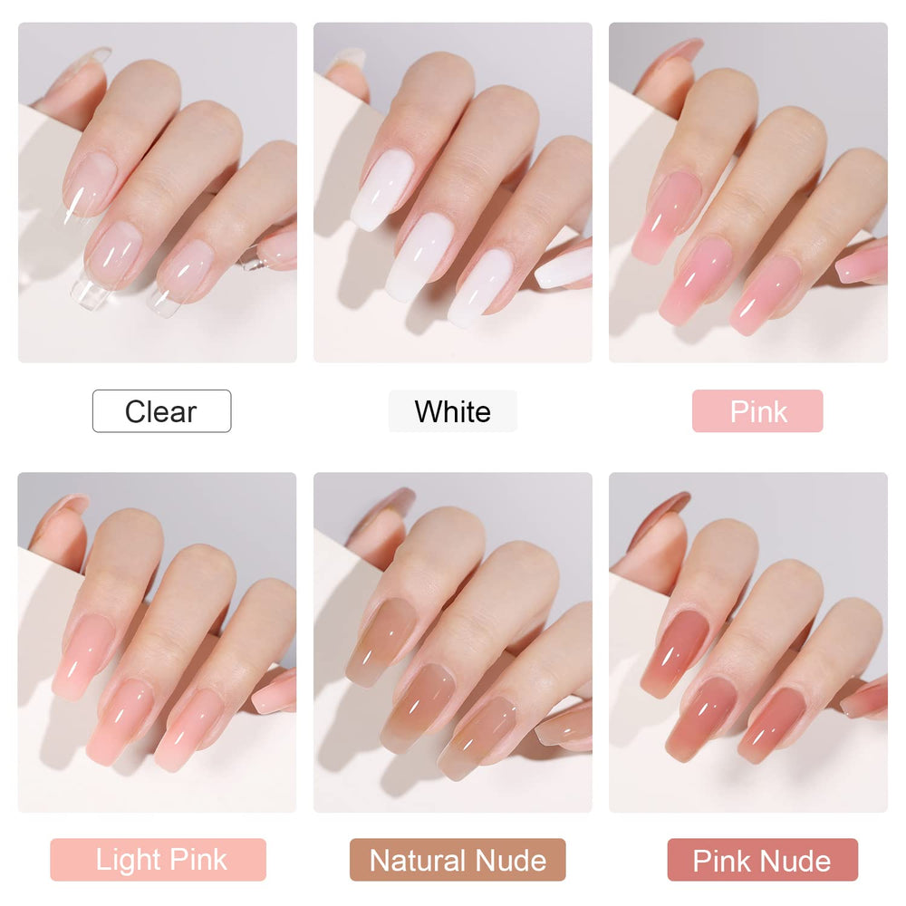 GAOY Poly Gel Set long-lasting up to four weeks with proper prep and base coat.