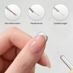 GAOY precision brush enables delicate patterns and precise French tips