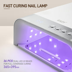 GAOY professional UV nail lamp inner cavity shows generous space for long nails.