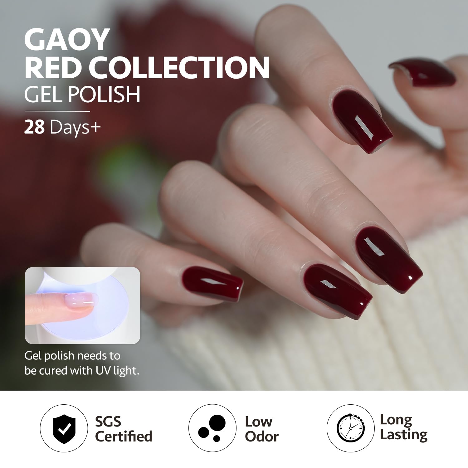 GAOY UV cure 60 seconds for quick, durable nail results
