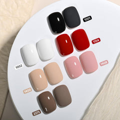 GAOY red gel nail polish color provides bold, long-lasting wear with quick UV curing.