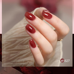 GAOY Rose Garden Jelly Gel brush stroke showing smooth application.