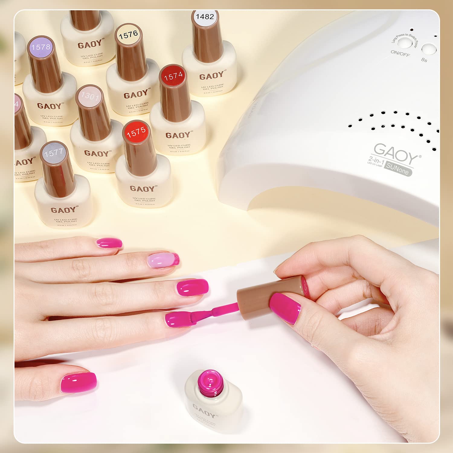 GAOY professional grade gel kit suited for salon and DIY use.