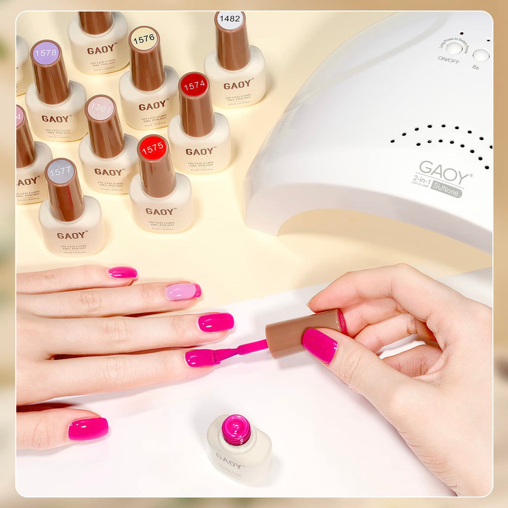 GAOY professional grade gel kit suited for salon and DIY use.