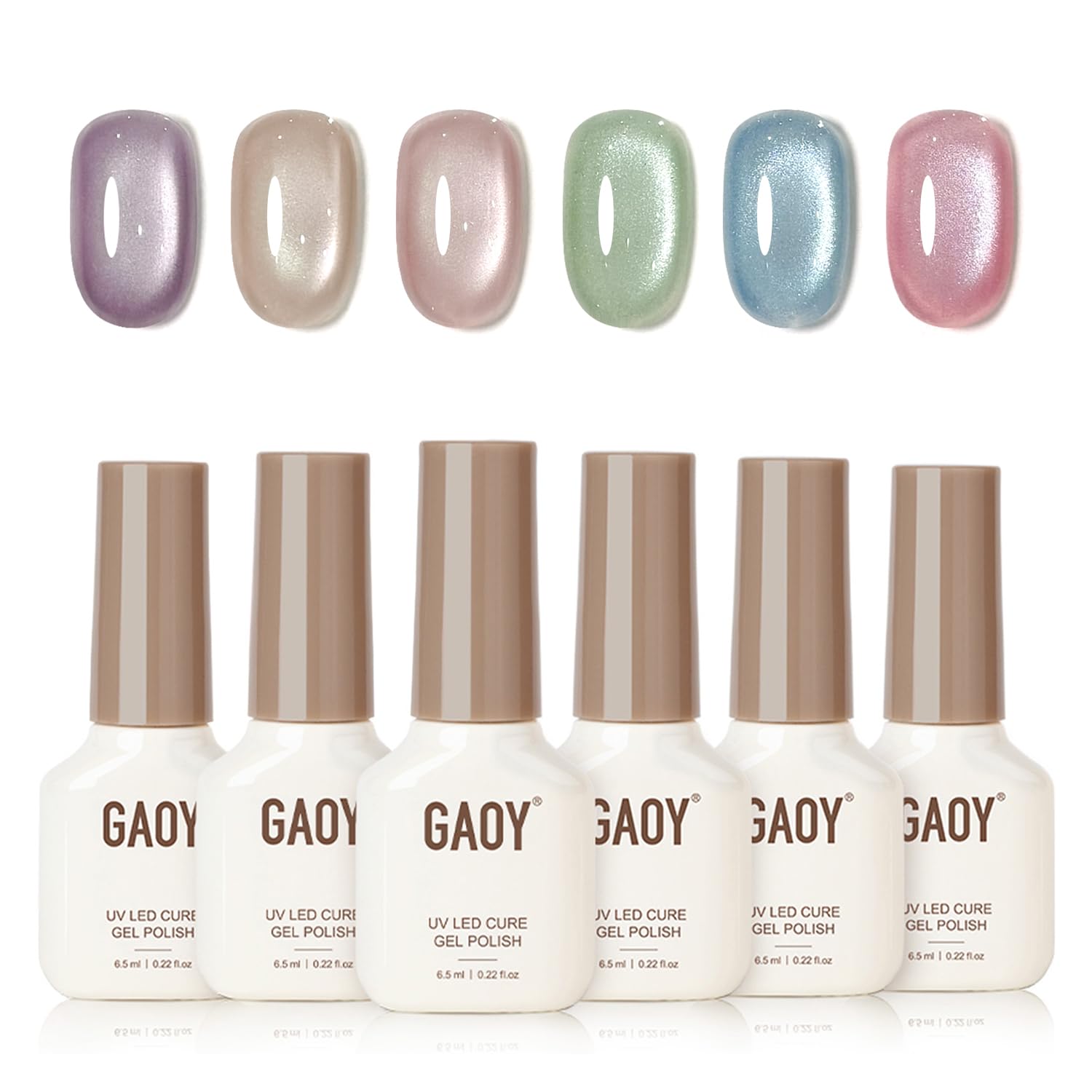 GAOY set gel para uñas veraniego con 6 colores, ideal para looks frescos