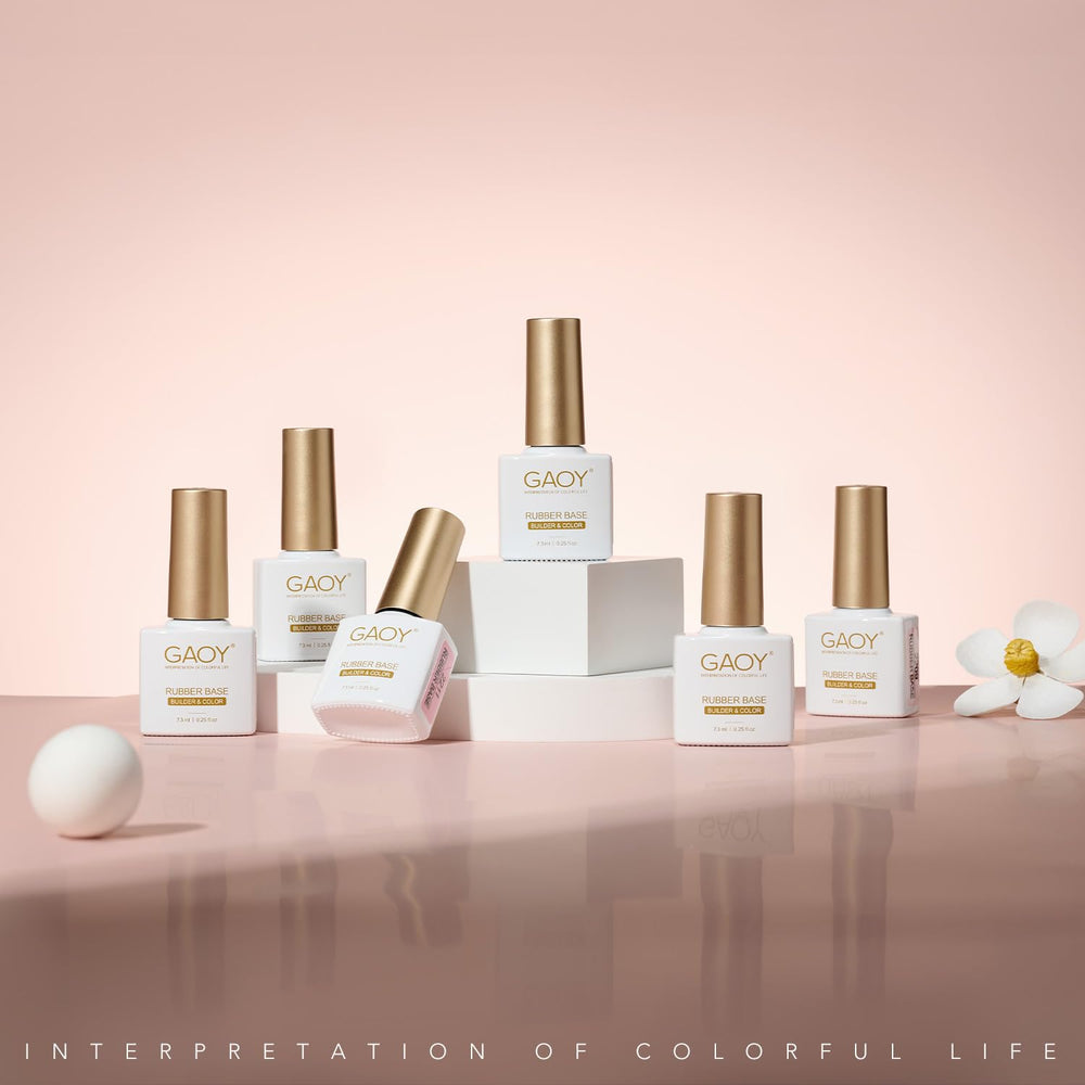 GAOY set total-pack shows six colors ready for at-home gel manicures.