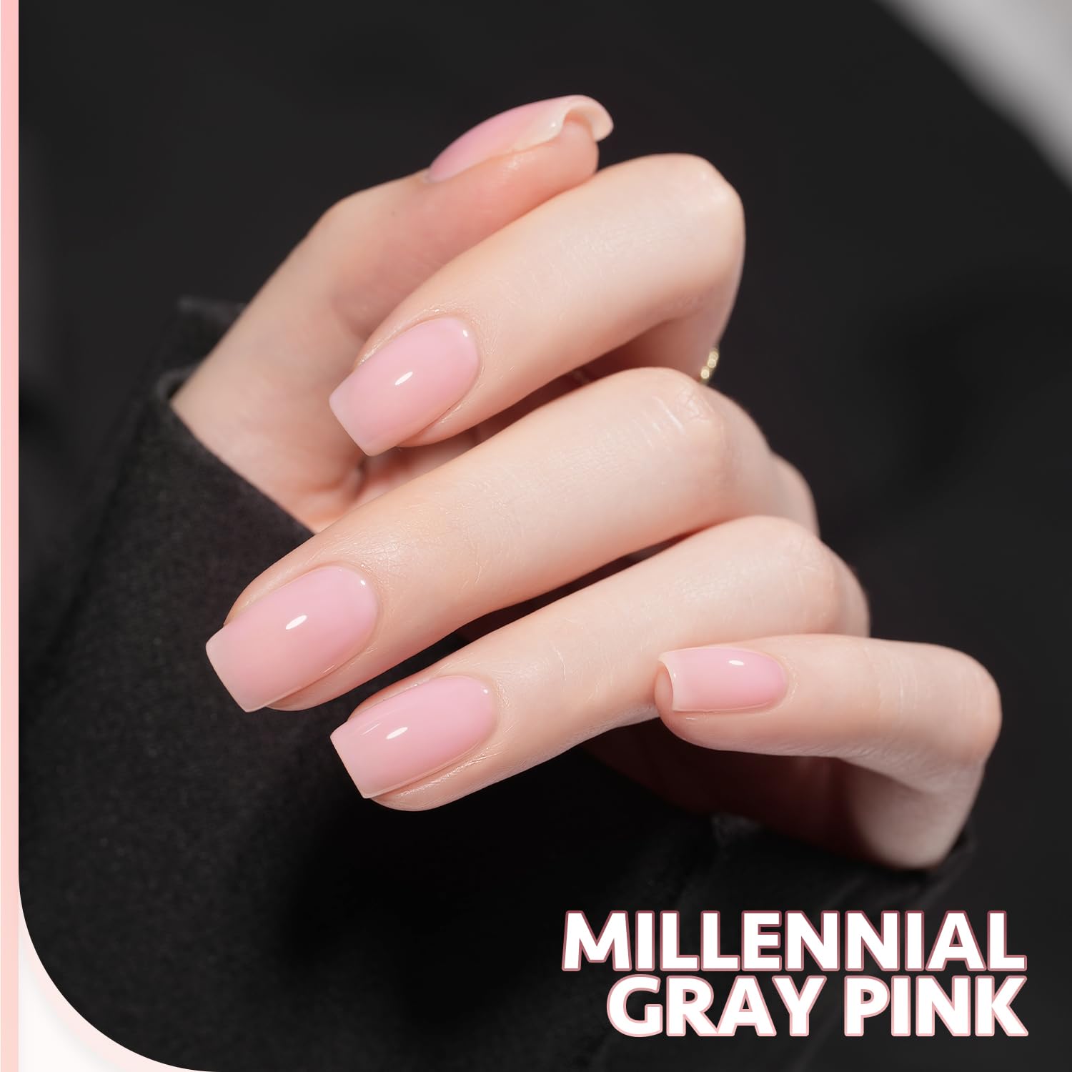 GAOY six-color gel polish set on display showing sheer to opaque finishes