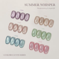 GAOY icy sheer glitter gel polish on nails for beach-ready sparkle