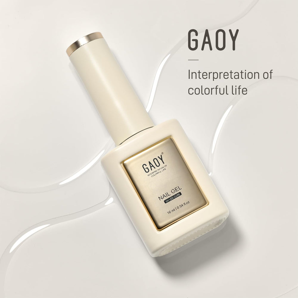 GAOY two-bottle setup ready for at-home gel manicures and color customization