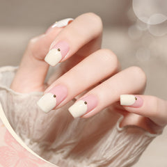 GAOY White Gel Nail Polish application layer-2 delivers opaque finish with vibrant silk white.