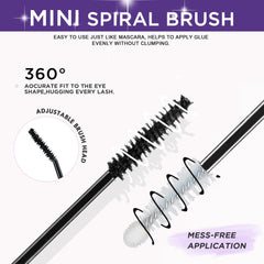 GAQQI black adhesive swab demonstrating smooth texture and easy even distribution benefit