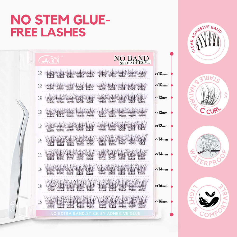 GAQQI lash tweezer included for precise placement