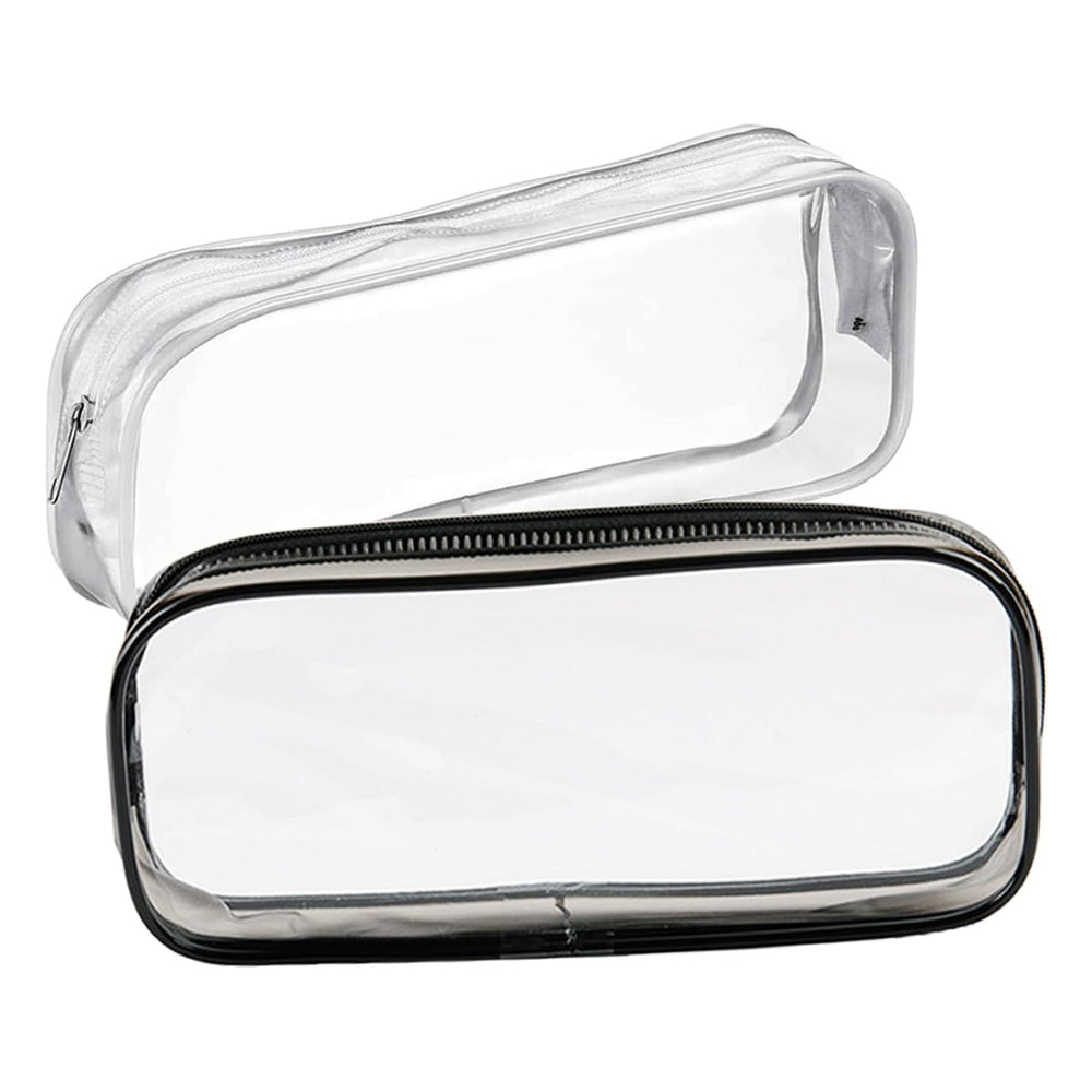 GAQWOK clear toiletry bag set in black and white keeps essentials visible and organized.