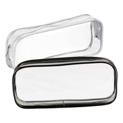 GAQWOK clear toiletry bag set in black and white keeps essentials visible and organized.