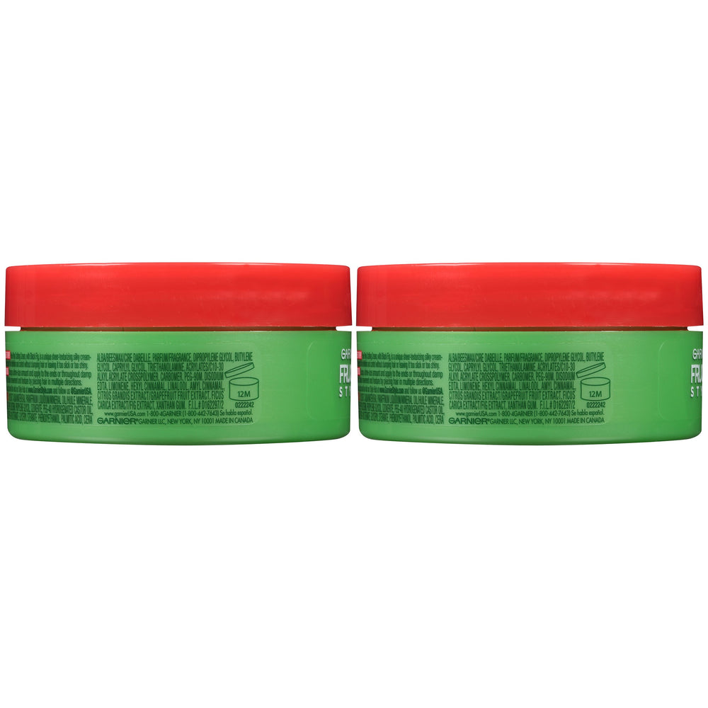 Garnier Fructis Pixie Play texture paste close-up emphasizes silky texture and defined control.