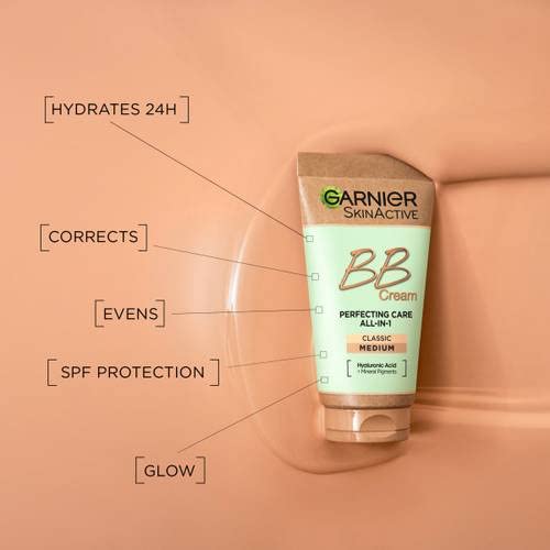 Garnier BB Cream texture close-up reveals lightweight, breathable formula.