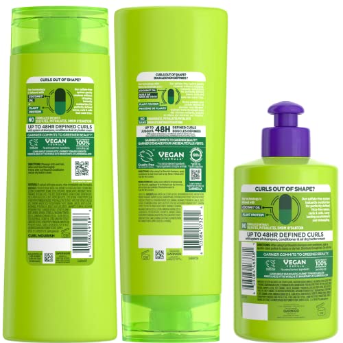 Garnier Fructis Curl Nourish conditioner tube delivers moisture for defined curls