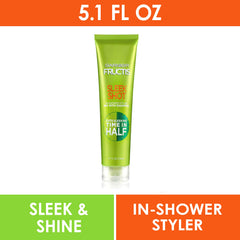 Garnier Fructis Sleek Shot close-up highlighting argan oil smoothing
