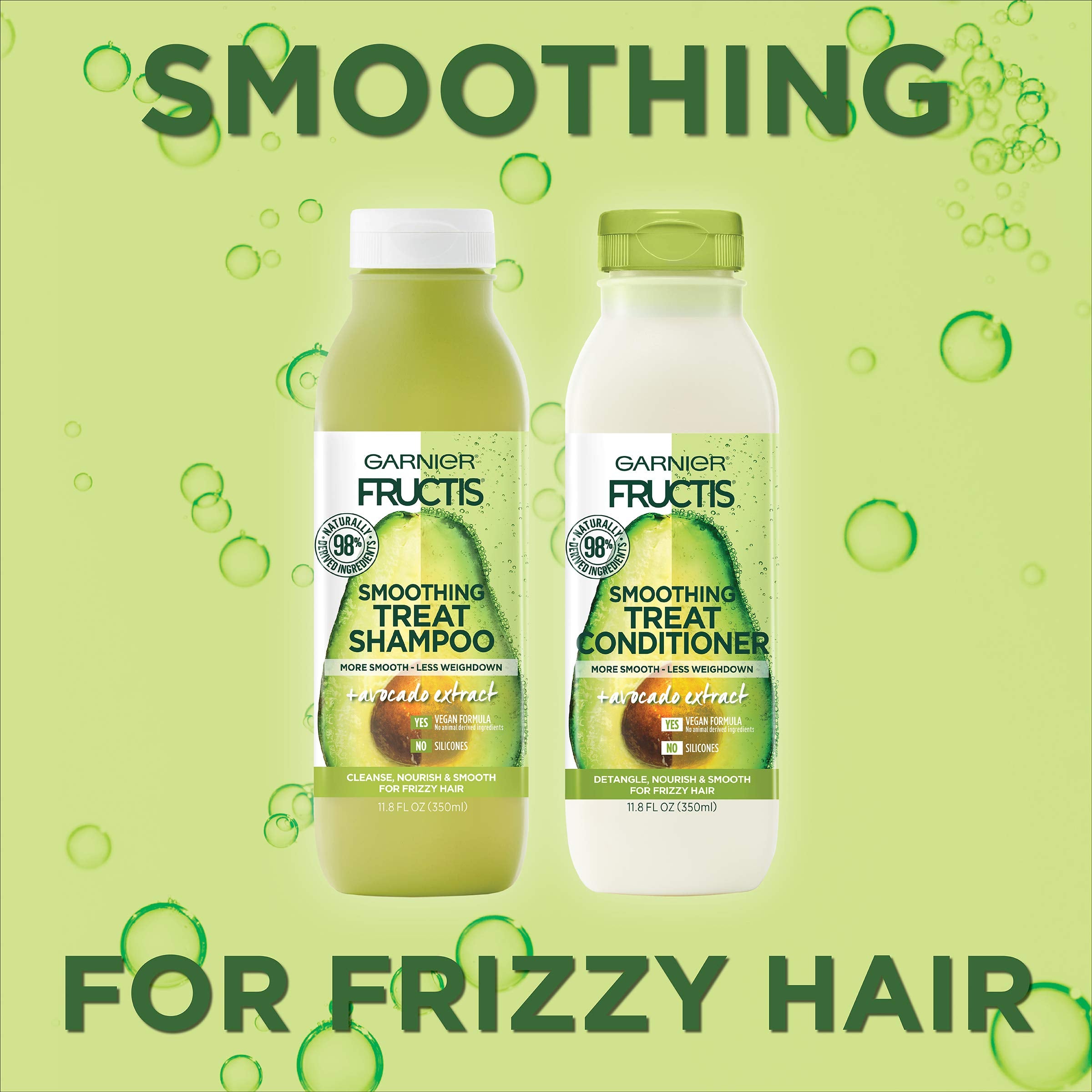 Garnier Fructis smoothing treat conditioner silicone-free formula for lightweight conditioning