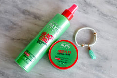 Garnier Fructis Pixie Play Crafting Cream model-styled shows deconstructed yet polished look.