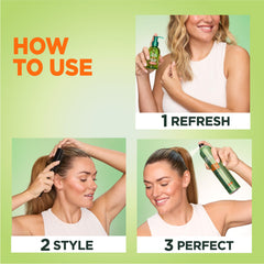 Garnier Fructis Style Sleek Shine fragrance sparkle highlights a light fruity scent