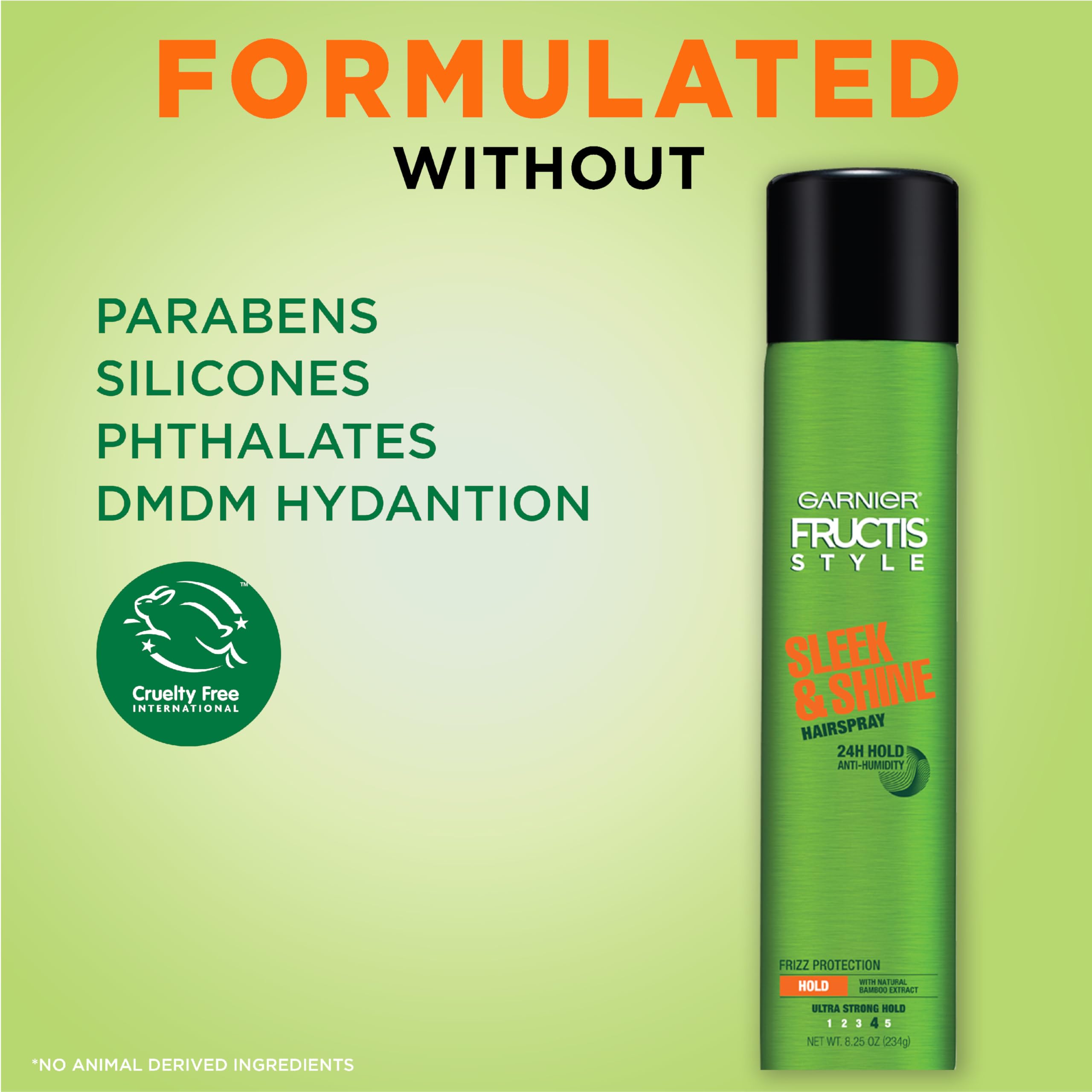 Garnier Fructis Style Sleek Shine hair tips suggest shiny, manageable hair