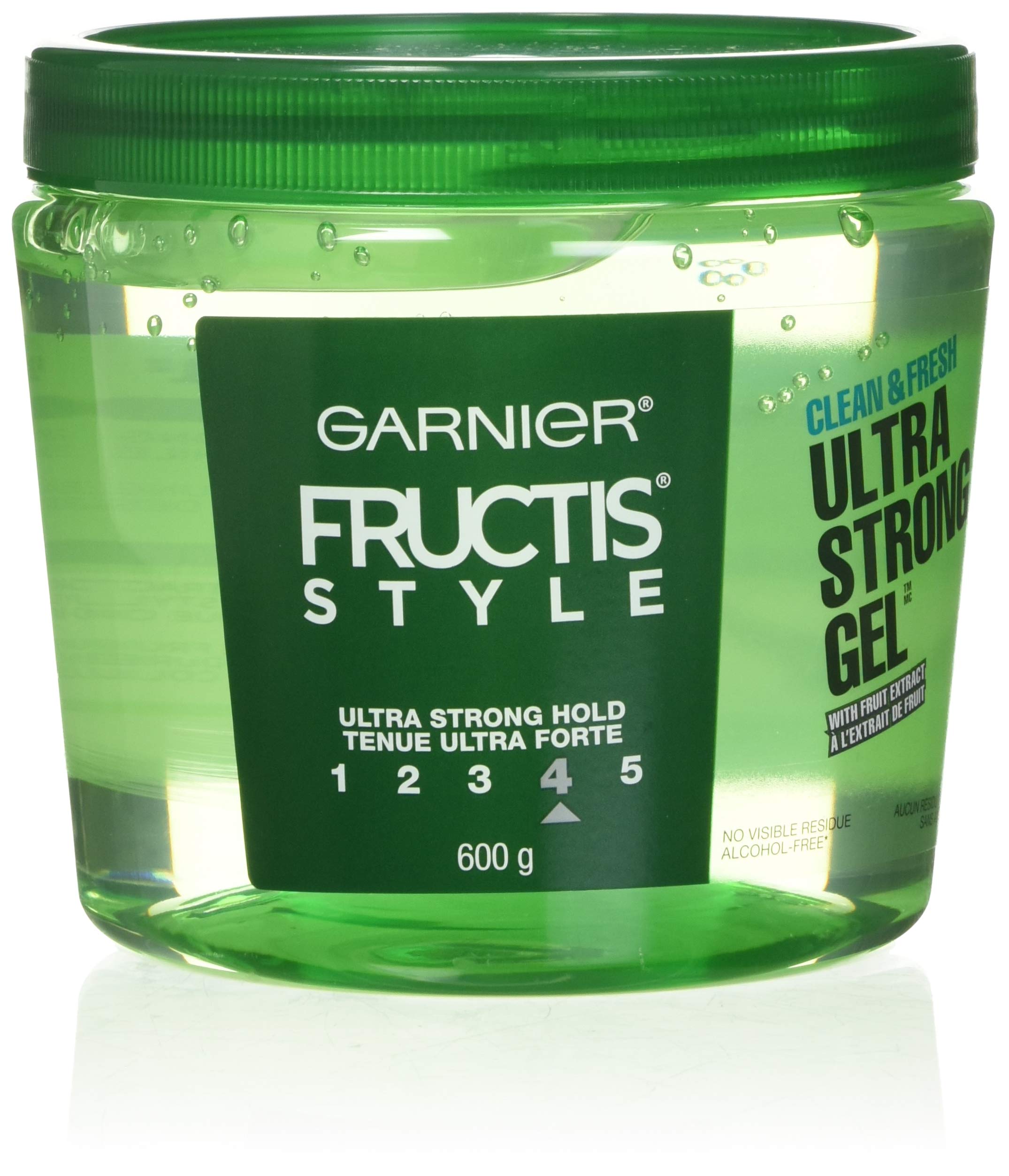Garnier Fructis Ultra Strong Hold Gel bottle with fresh branding and long-lasting control