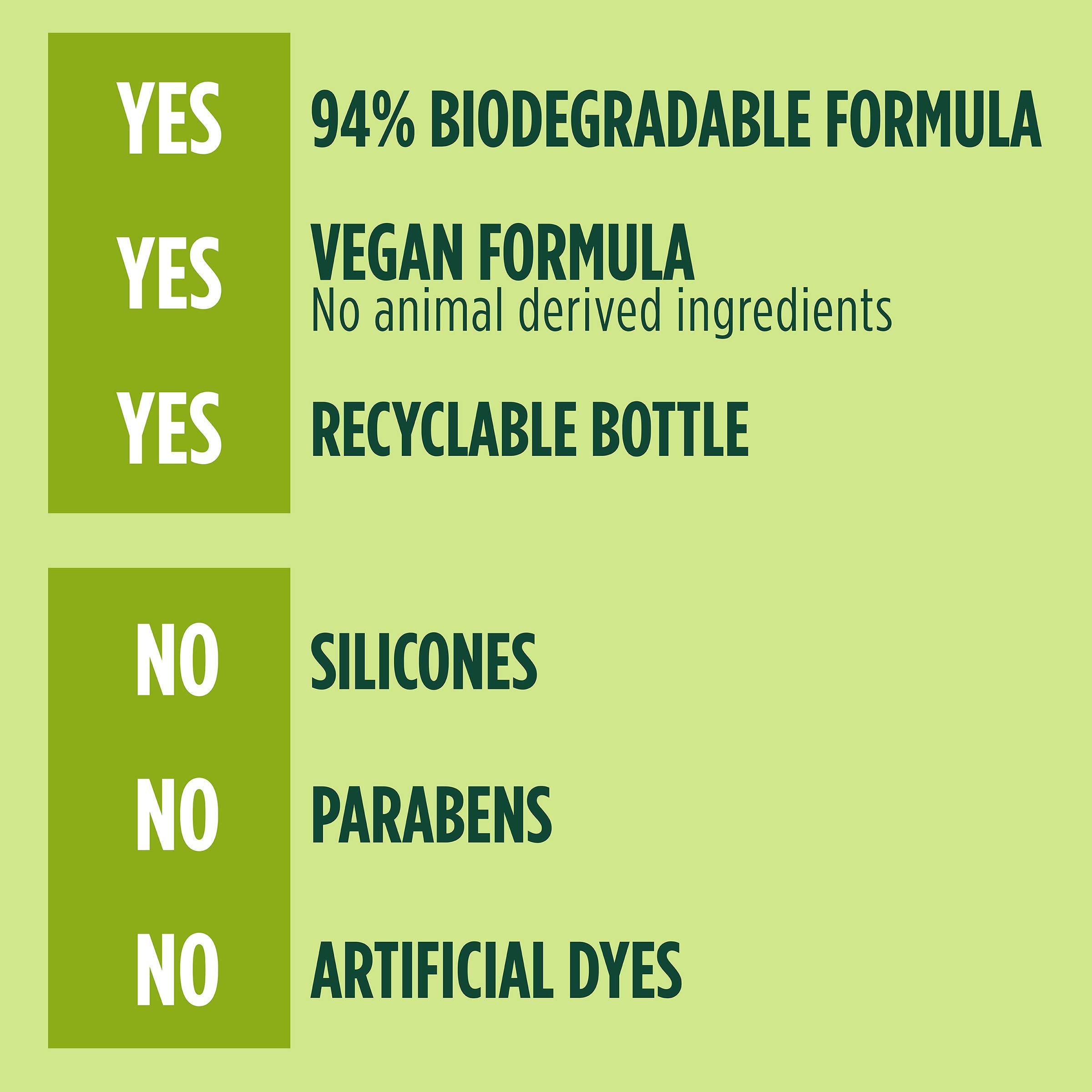 Garnier Fructis vegan conditioner packaging with recyclable bottle