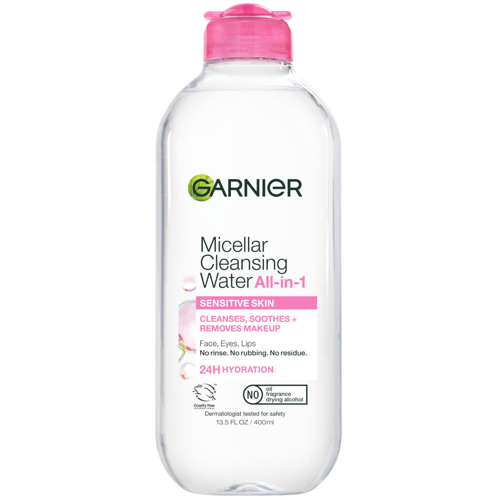 Garnier bottle front packaging showing label and size benefits