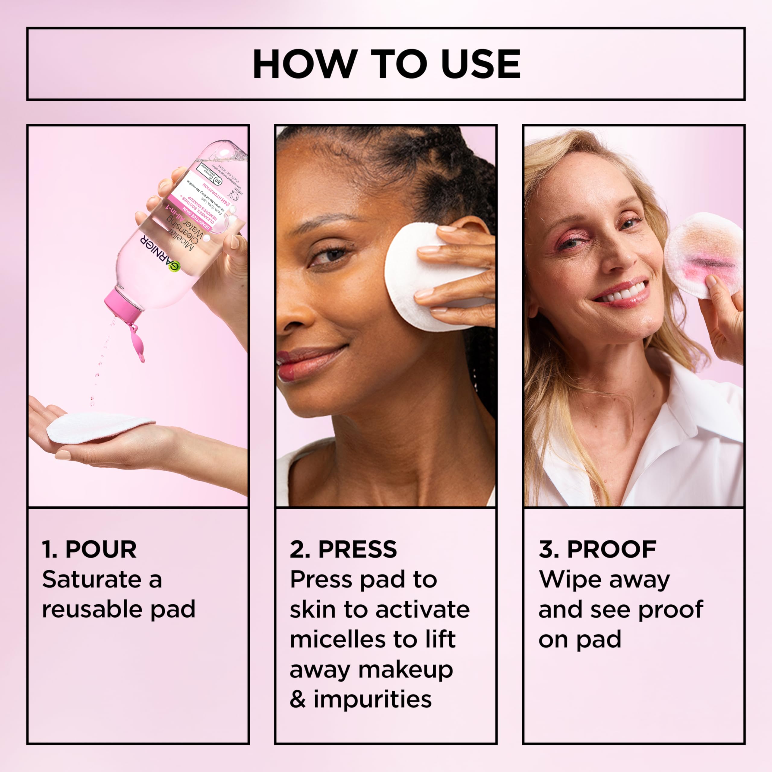 Garnier ingredients label detail highlighting vegan formulation
